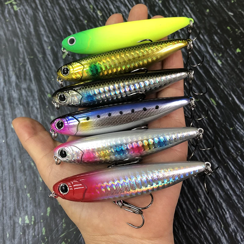 85mm 12g Topwater Pencil Fishing Lures Walking the Dog Pesca Wobblers Artificial Hard Baits for Bass Trout Swimbait Equipment