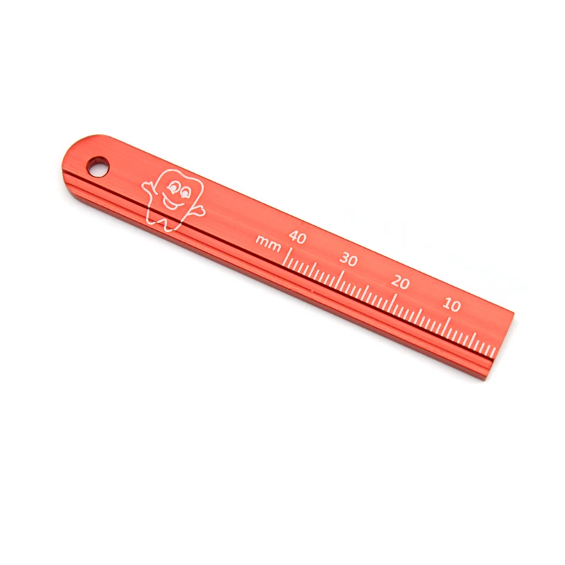 1Pc Aluminium Dental Endo Rulers Span Measure Scale Endodontic Finger Ruler Dentist Tools Materials