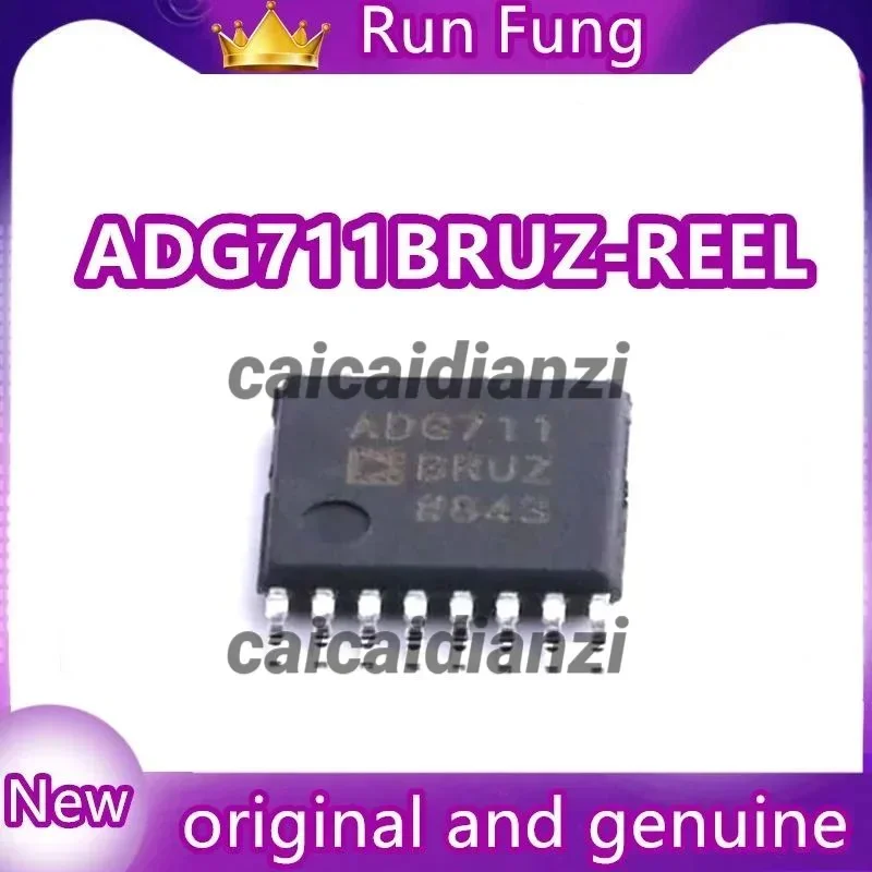 10Pcs/Lot   ADG711BRUZ-REEL  ADG711BRUZ  4 Circuit IC Switch 1:1 4Ohm 16-TSSOP New Original