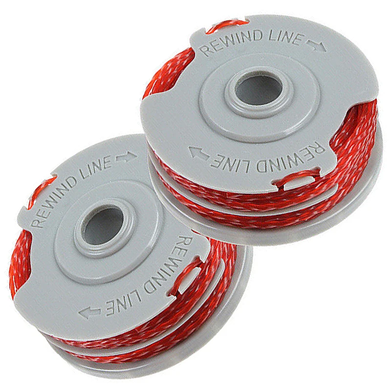 

2Pcs Trimmer Spool Lines Double Autofeed For Flymo Contour 500 Power Plus 500 500XT Parts Garden Supplies