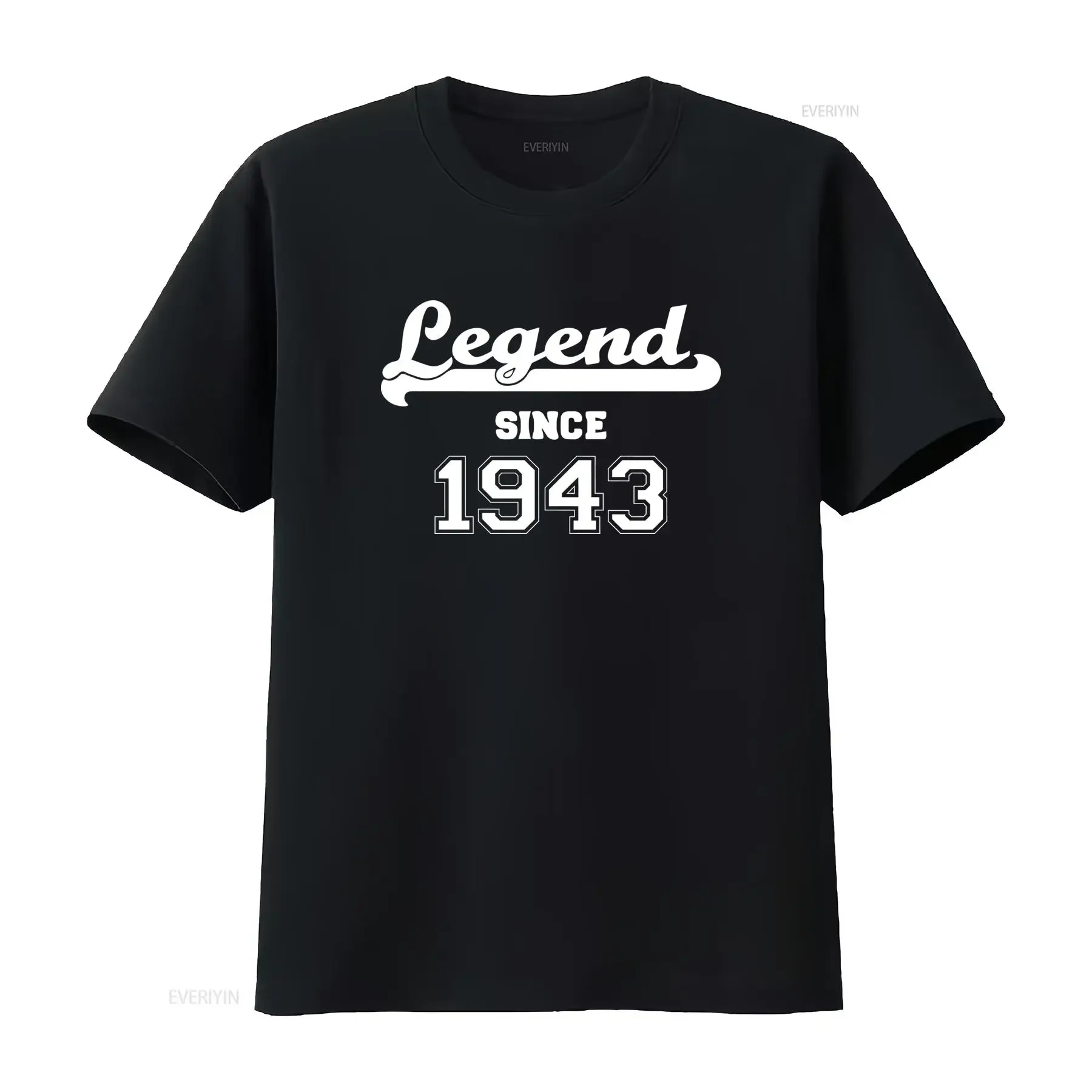

Legend Since 1943 T Shirt Retro Style Birthday Idea vintage Washed Casual graphic Stylish fashion Soft homme designer clothes