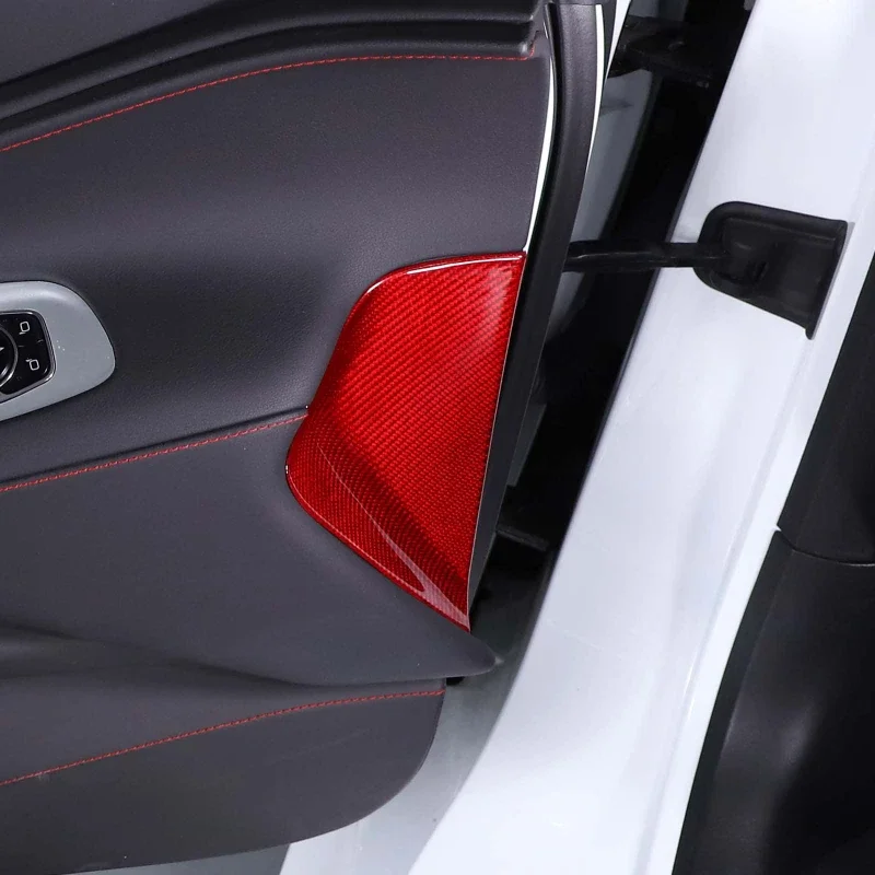 

Для Chevrolet Corvette C8 Stingray Z51 Z06 2020-2024 приборная панель автомобиля из настоящего углеродного волокна, обидкая боковая панель, накладка, автомобильные аксессуары