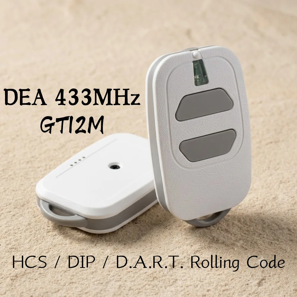 2-Pack DEA GTI2M GTI4M 433.92MHz Garage Door Remote Control or GTI2 GTI4 GT2 GT4 TR2 TR4 2/4 Button Keychain Transmitter