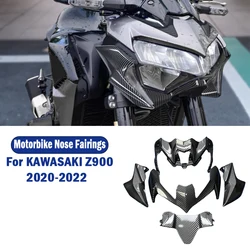 Motorcycle Front Headlight Fairing Beak Cowl Cover Extension Aerodynamic Winglets For Kawasaki Z900 2020 2021 2022 Accessories