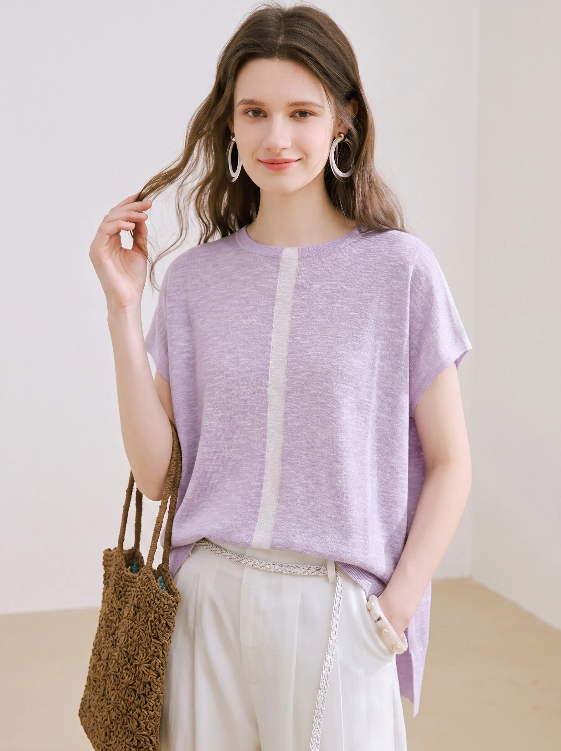 Chaleco adelgazante de manga corta para mujer, estilo informal holgado, tela fina que cubre el vientre, marca KANIN KONGE Rabbit King