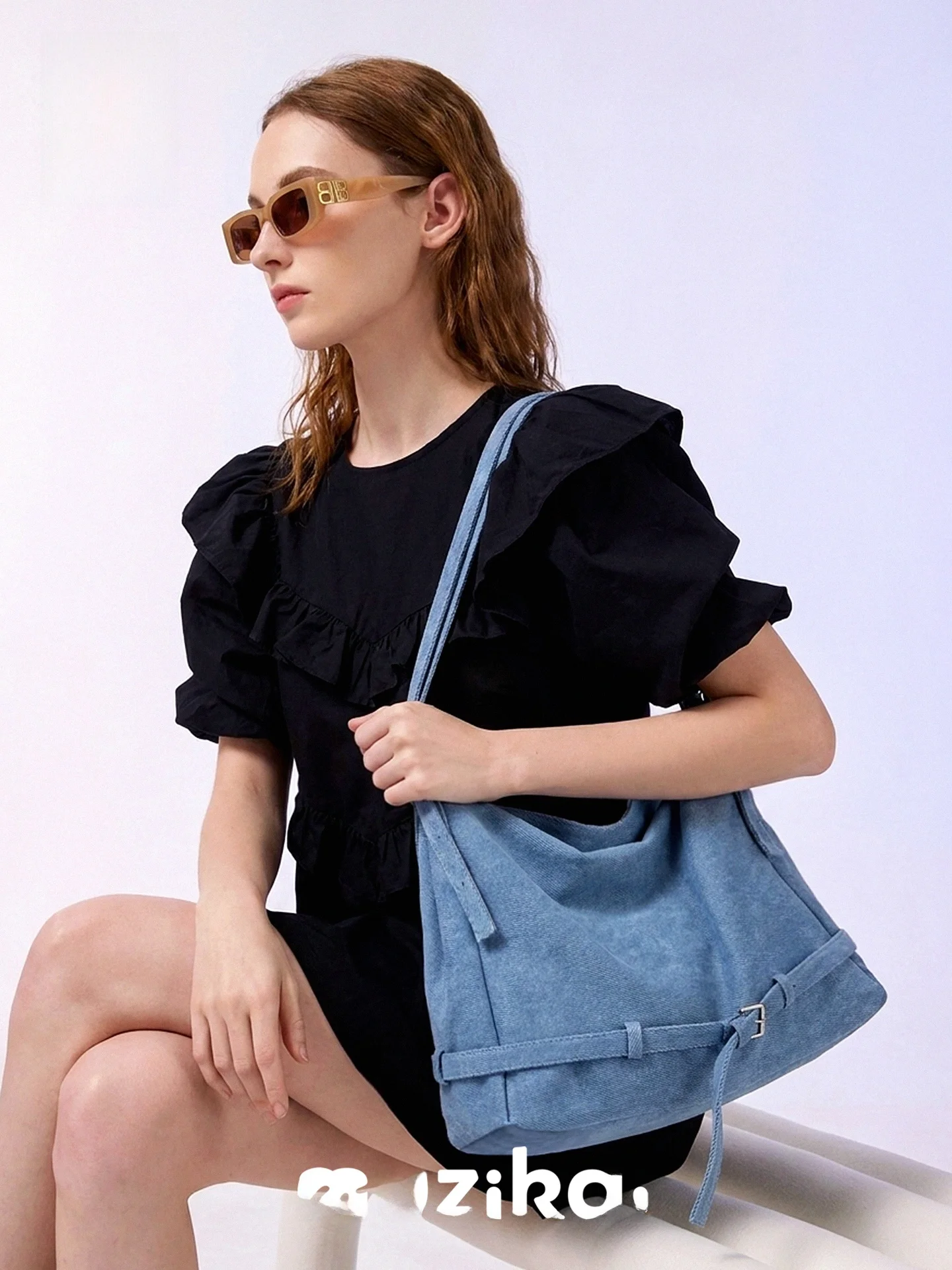 MuziKai Large Capacity Women's Tote Bag 2026 New Autumn Commuter Crossbody Bag Lazy Style Soft Handle Medium Hardness