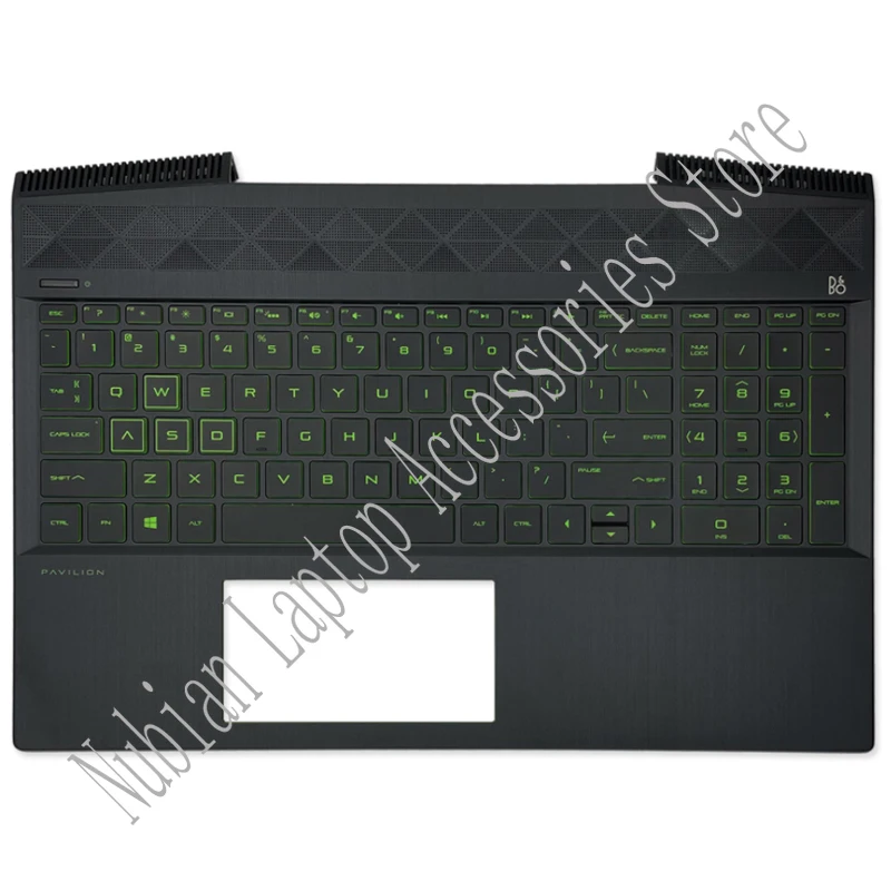 Imagem -05 - para hp Pavilion 15-cx Tpn-c133 Laptop Lcd Tampa Traseira Moldura Frontal Dobradiças Palmrest Caixa Superior Caixa Inferior L20314001 Verde Novo