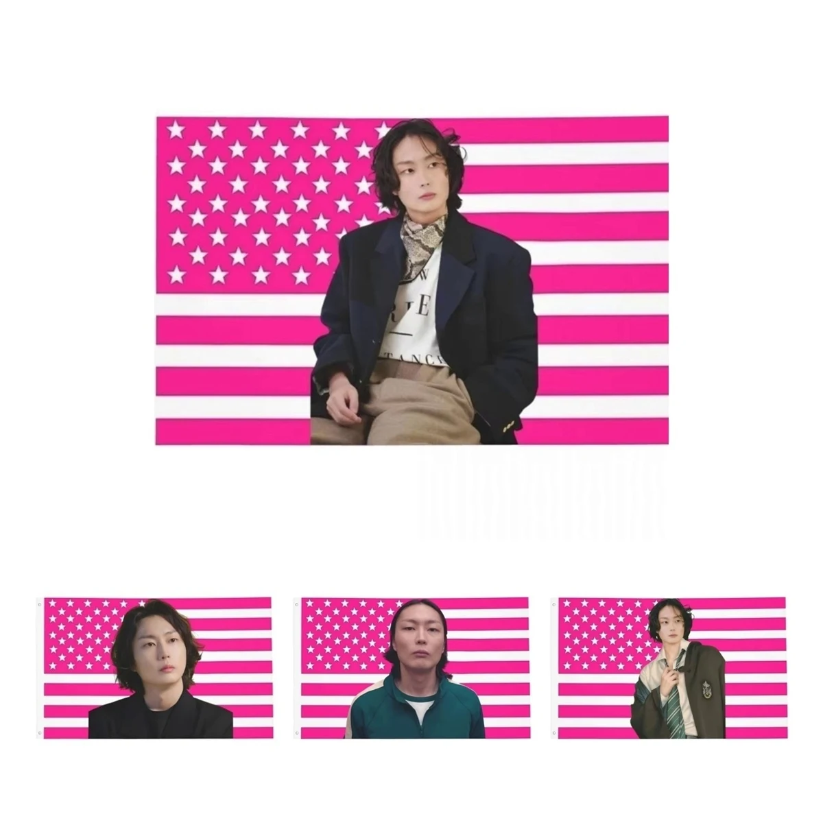 Roh Jae Won Flag Outdoor Banner 2 Grommets Korea Actor Decoration Double Sided 60x90 90x150cm Flags