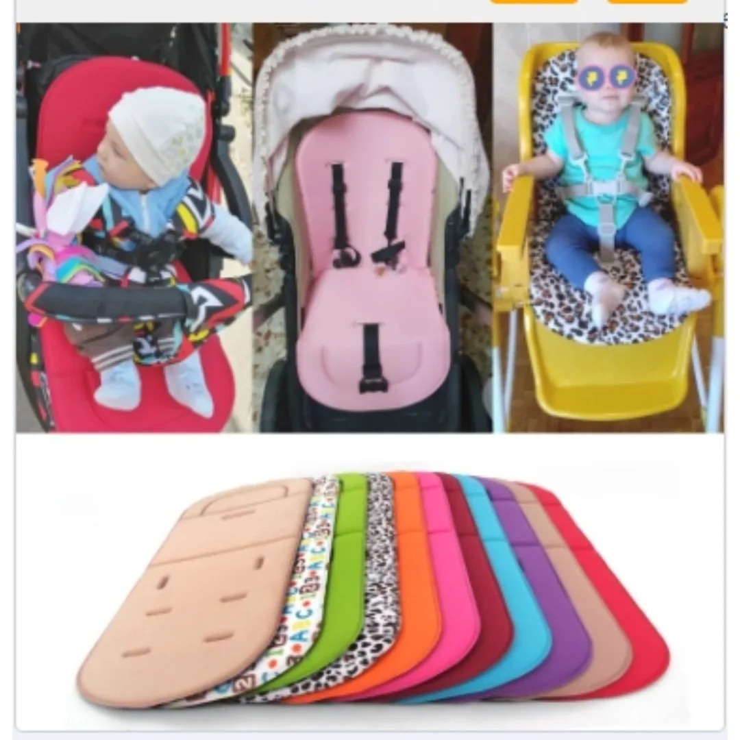 

Подушка для сиденья детской коляски, детская коляска, автомобильная тележка, стульчик для кормления, тележка, мягкий наматрасник, аксессуары, ЧЕРНЫЙ