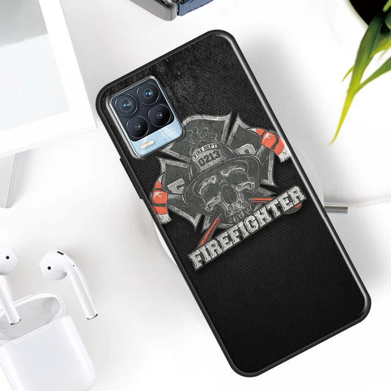 Firefighter Heroes For Realme C55 C35 C33 C31 C30 C21Y GT Neo 5 3T OnePlus 11 10 9 Pro 10T Nord 2 3 2T CE Case