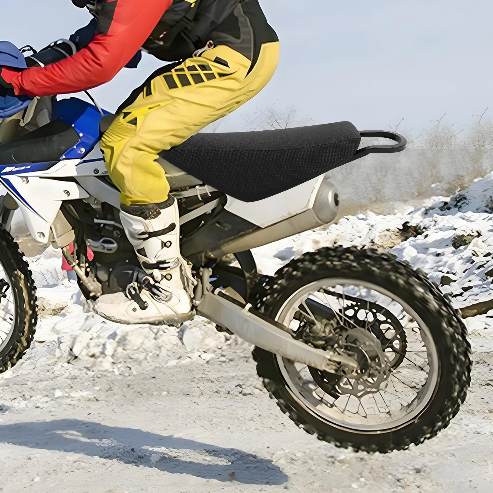 

Мотоциклетное седло, подушка из искусственной кожи, треугольный железный кронштейн, стабильный, водонепроницаемый, удобный для электрического горного велосипеда