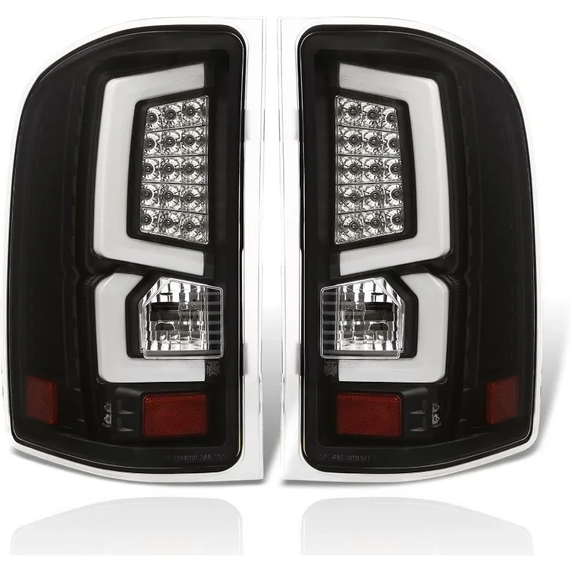 Replacement For Silverado LED DRL Bar Rear Brake Tail Lights Stop Lamps Housing Assembly Left Right Compatible