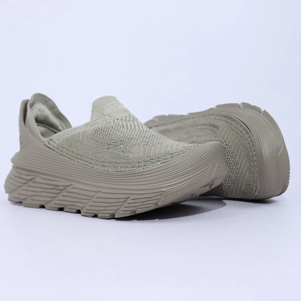 Original Casual Sneakers Men and Women Road Running Shoes Thick-Soled Elastic Cushioning Knitted Slip-On Loafers