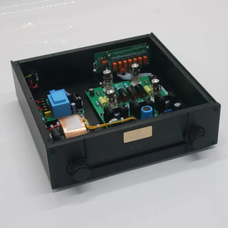 for ybjHigh-End 12AU7 Tube Preamplifier - STR12A Reference SLP90 HiFi Stereo Pre-Amp with Remote Control  Audio Systems