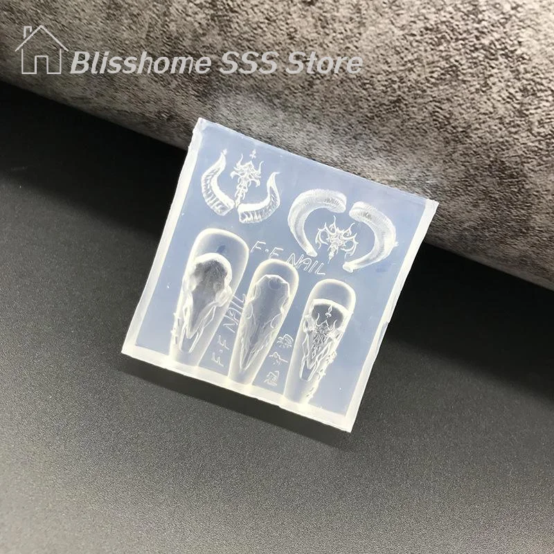 Sheepshead 3D Silicone Mold Nail Art Mold Nail Charms Manicure Tool Nail Mold DIY Handcrafts Mould Nail Decorat Improved Version