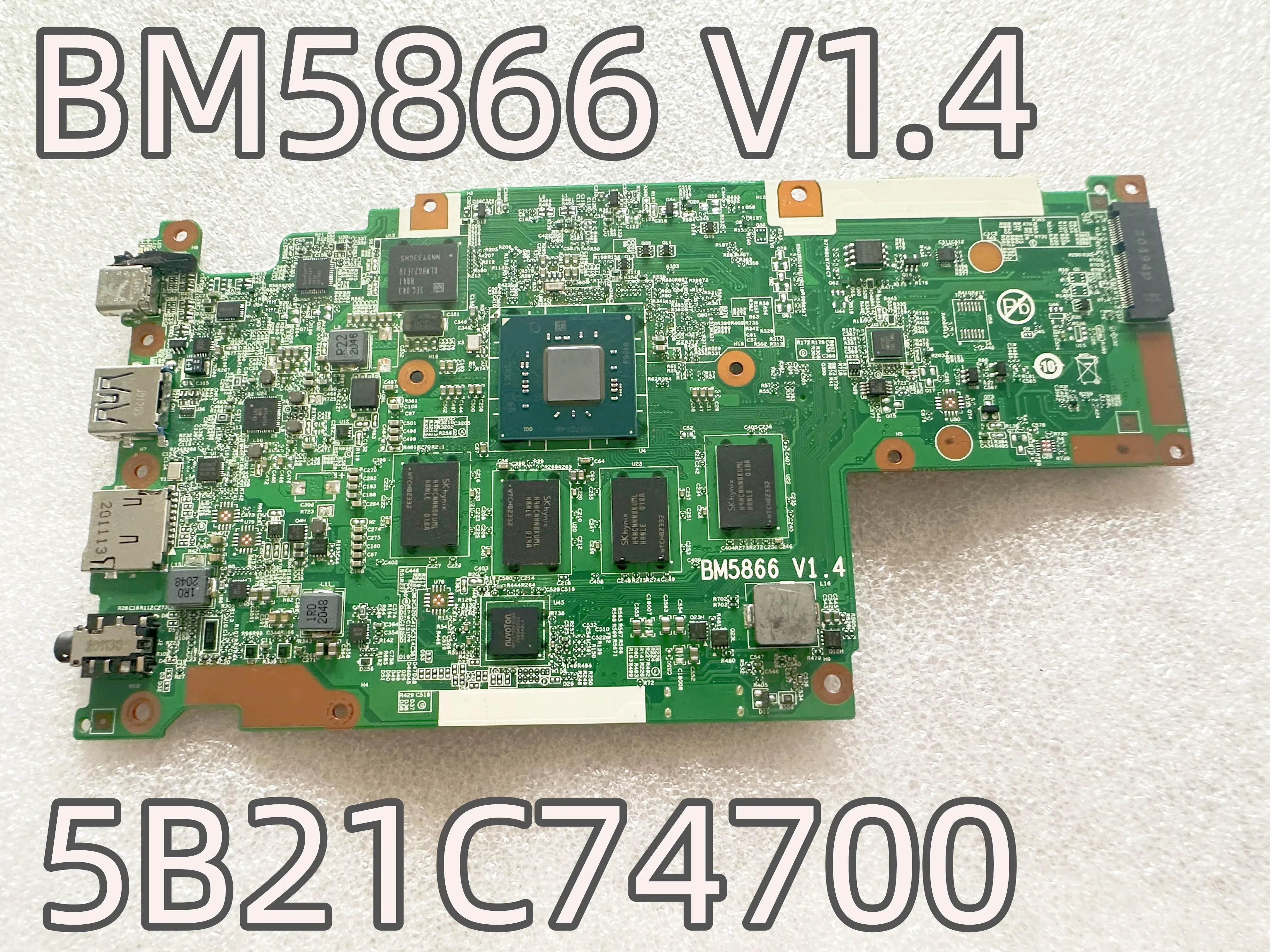 BM5866 V1.4 For Lenovo Chromebook 300e 2nd Gen Motherboard 5B21C74700 W/ N4000 CPU 4G 32G  TEST OK