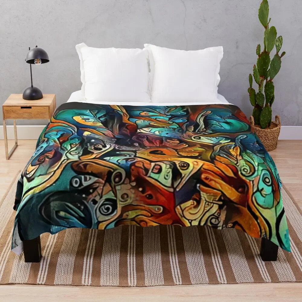 

A TOUCH OF DALI Throw Blanket Air Conditioner Soft Blanket for Office Home