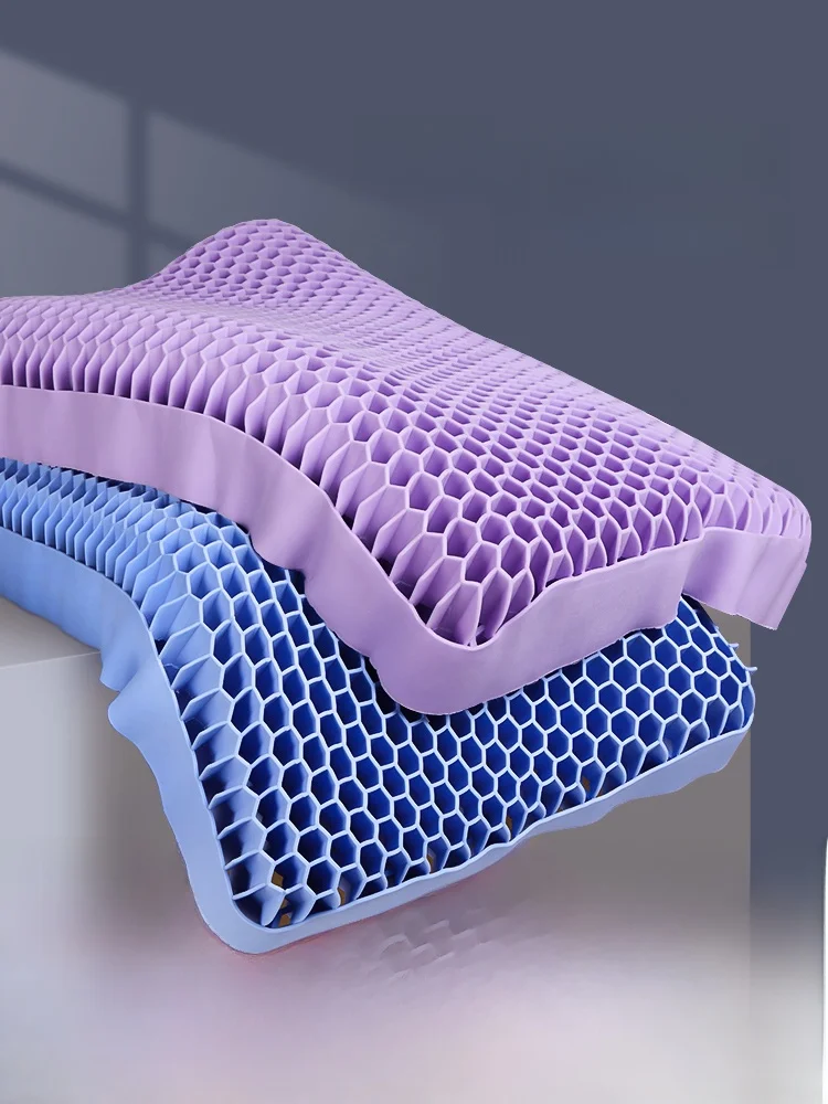 

Подушка с гелевым наполнителем для снятия давления, для одного человека, с наволочкой из моющегося хлопкового материала, волнообразная форма, производство Китай (материковый Китай)