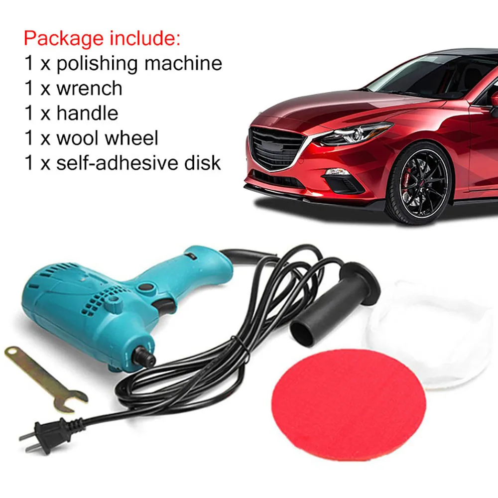 600W Car Beauty Waxing Machine Automotive Polishing Scratch Repair Small Electric Flat Car Polishing Machine Waxing Machine