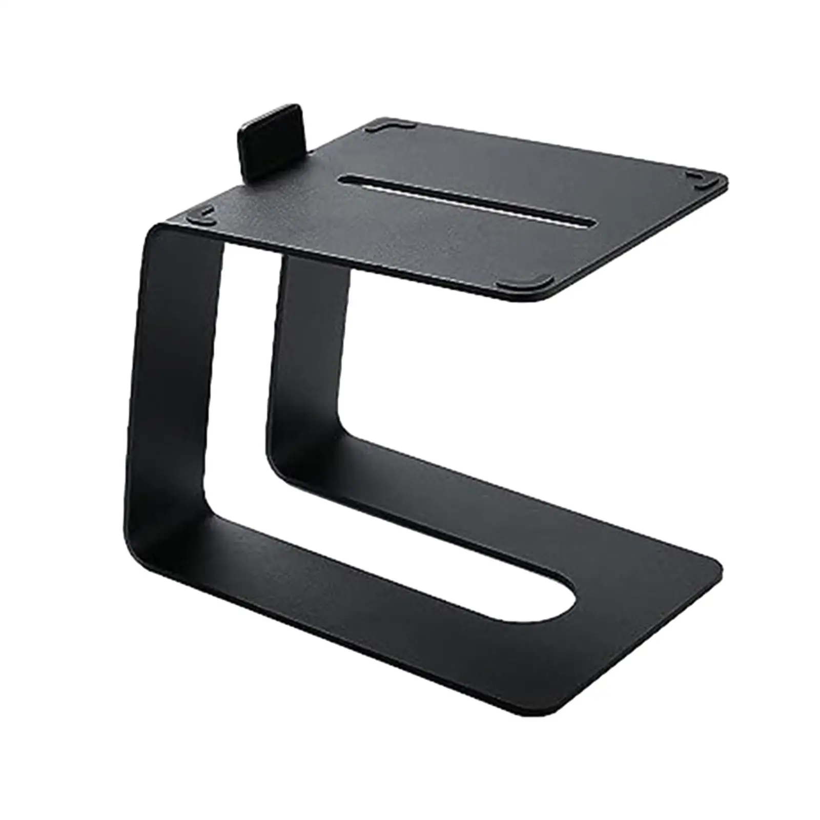 

Tabletop Computer Speaker Stand Rack C Shaped with Vibration Absorption Pads Heavy Duty 5 Degrees Upward Tilted for Bookshelf