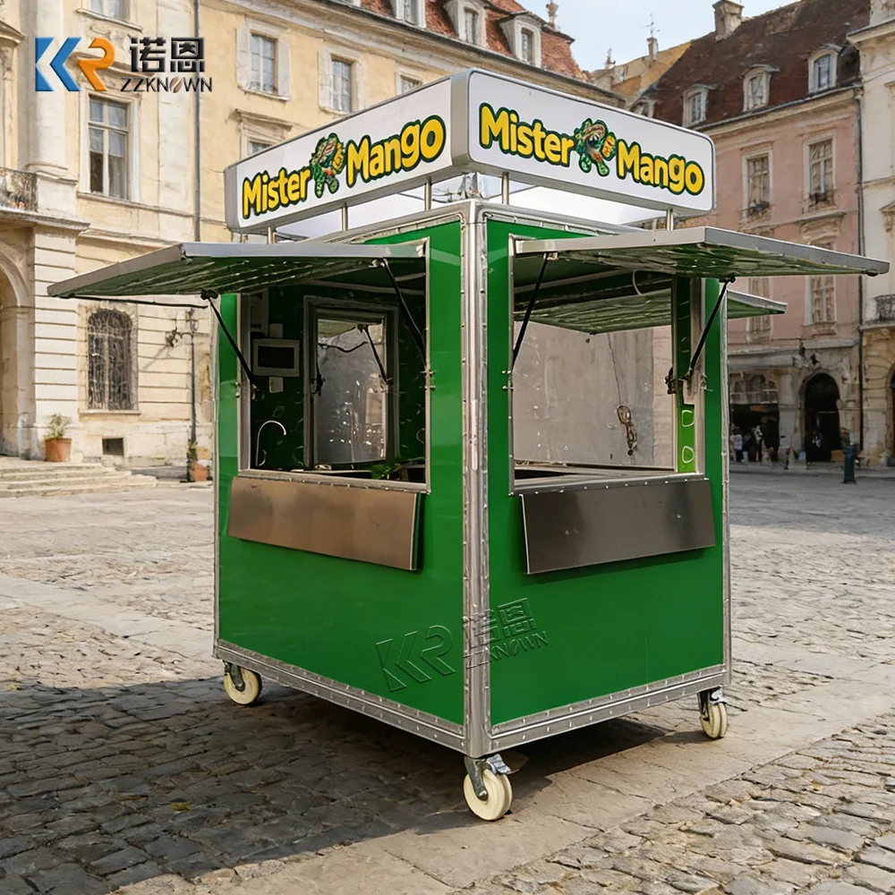 Mobile Food Truck Concession Trailers Fully Equipped Pizza Truck  Hot Dog Fast Food Trailer With Kitchen Equipment