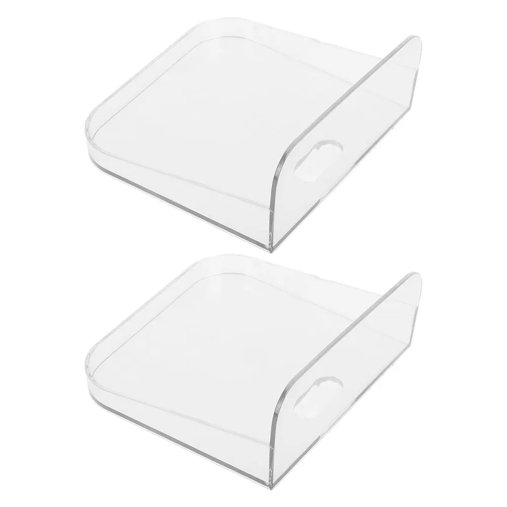 

2pcs Transparent Wall-Mounted Storage Rack Sturdy Floating For Security Cameras No Drill Easy Install Durable Camera Mounting