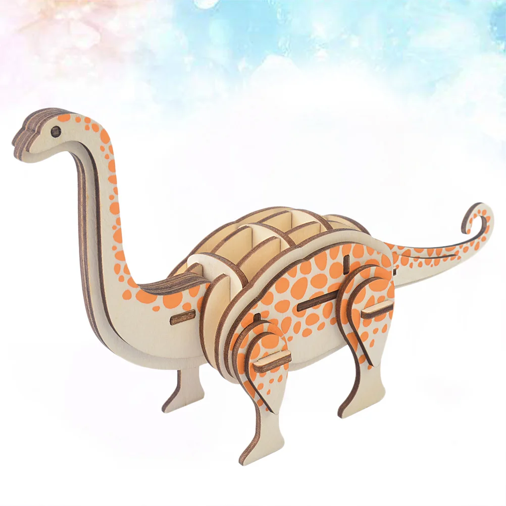 3D houten puzzel dinosaurus DIY-montageset voor kinderen Educatief hersenkraker-spel Bouwset Kinderen Volwassen