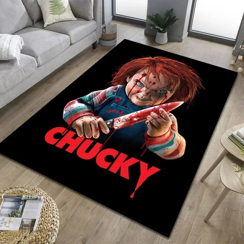 

3D Horror Film Chucky Rug Living Room Bathroom Door Mat Terror Annabelle Bedroom Floor Mat Decorative Carpet Halloween Gift