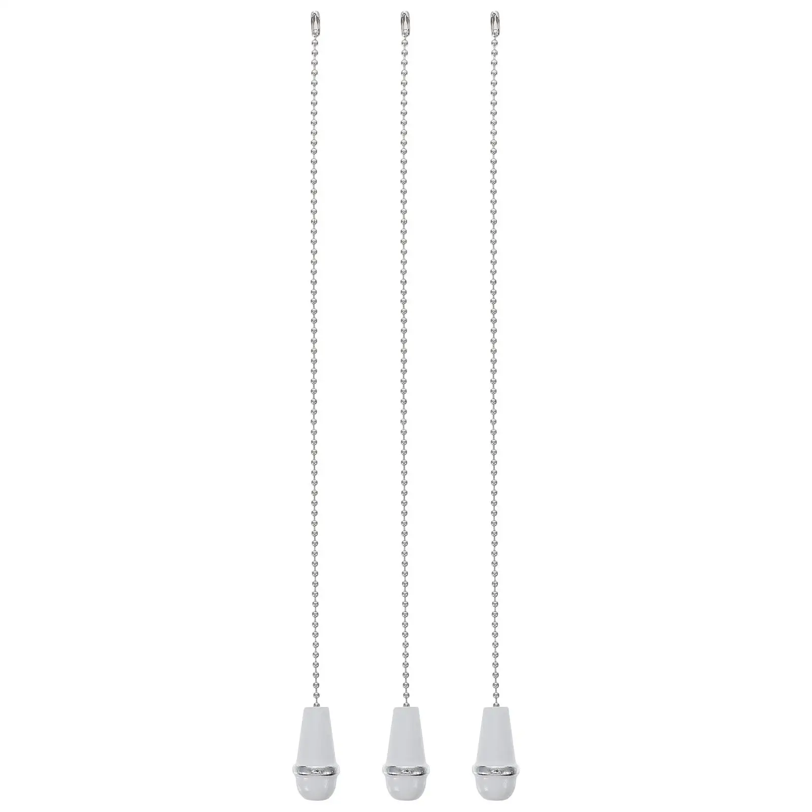 

3pcs Wooden Metal Ceiling Fan Chain Pull Cord Replacement Portable Light Pull Chain With Vintage Knob Extension Ceiling Fan