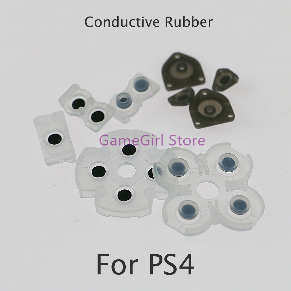 

100Sets 9 in 1 Silicone Conductive Rubber Adhesive Button Pad Keypads For Sony PlayStation PS4 Controller Replacement