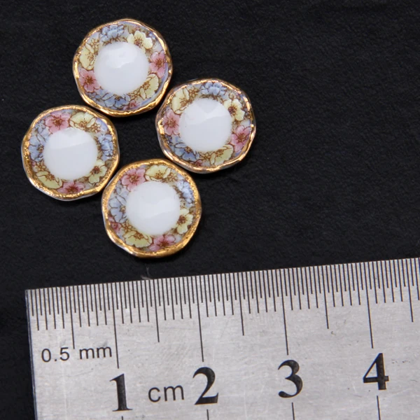 أدوات طعام مصغرة، طبق من البورسلين، طبق كوب، لعبة الشاي، مجموعة ملحقات أثاث بيت الدمى لديكور غرفة الأطفال #2