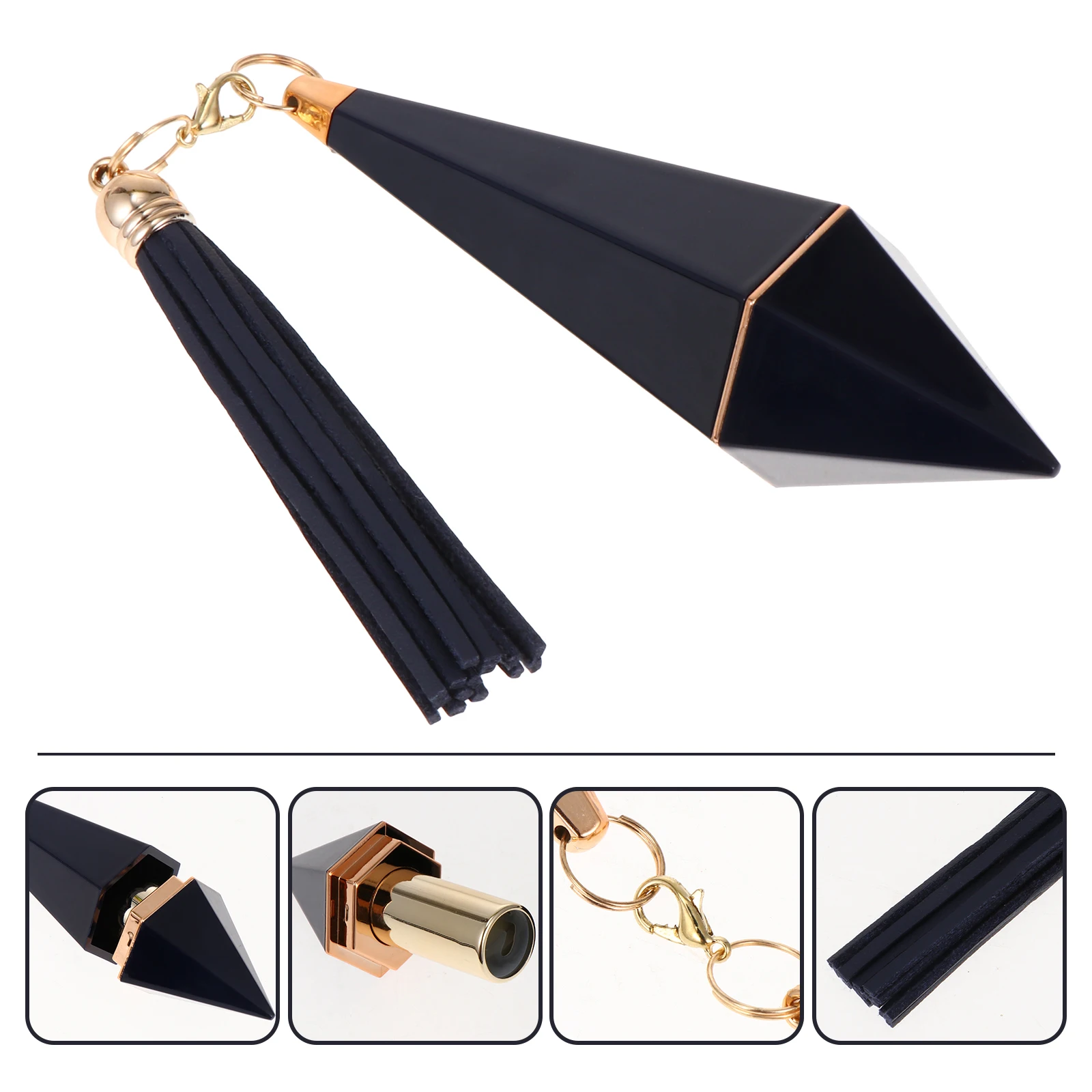 3 pezzi tubo vuoto per lucidalabbra formato da viaggio contenitore per balsamo per labbra ricaricabile a prova di perdite design con nappa per riporre oggetti fai da te piccolo