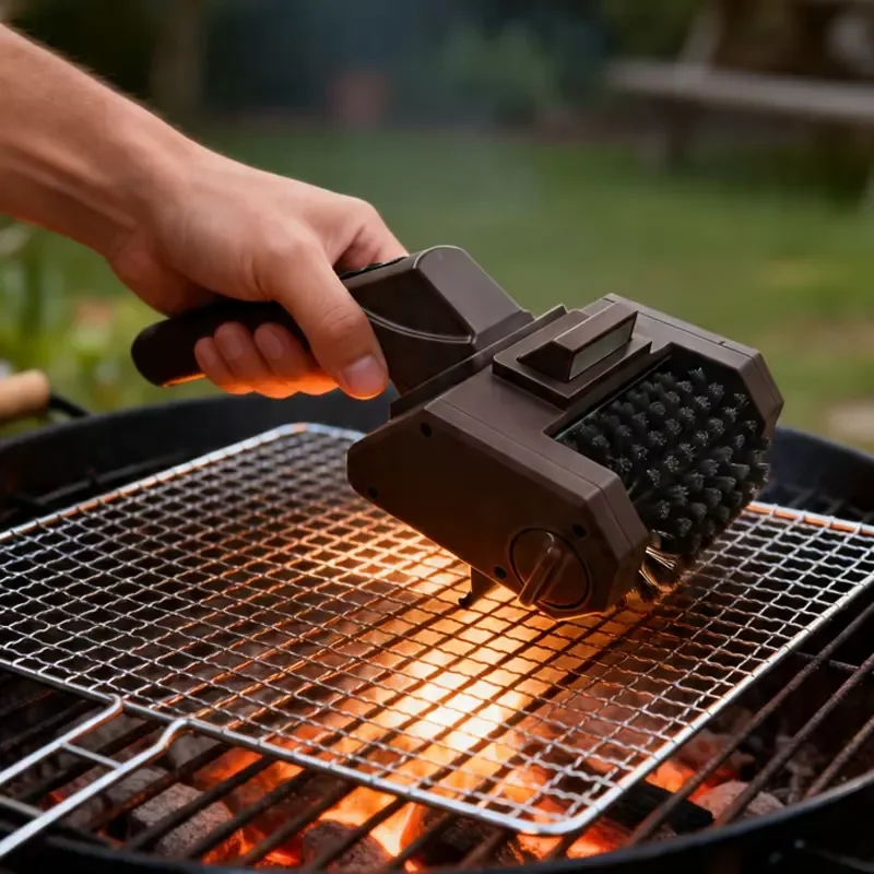 Electric Stainless Steel Bristle-Free Grill Cleaning Brush for Outdoor Kitchen and Camping BBQ for Model