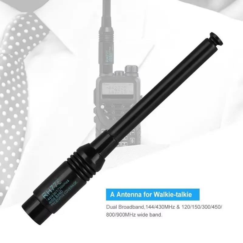 Diamond RH775 Dual Band High GainTelescopic Antenna RH-775 BNC For ICOM IC-V8 IC-V80 IC-V80E IC-V82 IC-V85 Walkie Talkie