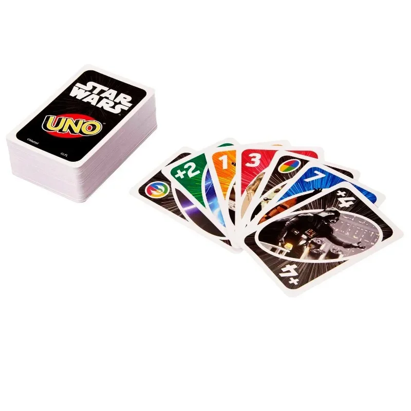 Star Wars Yoda UNO FLIP! Board Games UNO Cards Darth Vader Christmas Card Table Game Playing for Adults Kid Birthday Gift Toy