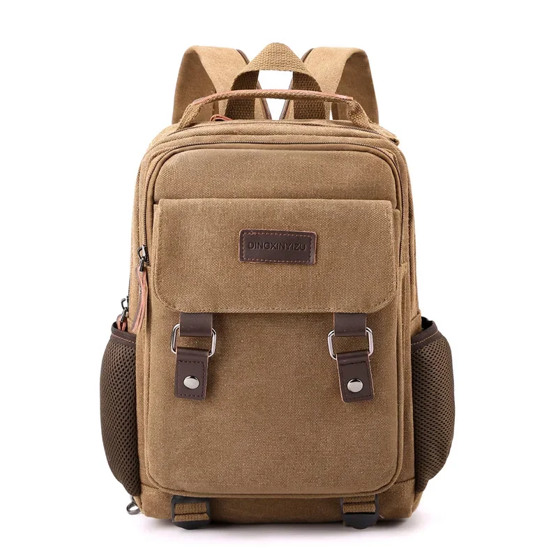 Zaini da uomo piccoli zaini Casual in tela per uomo 2023 Mini borsa da scuola maschile zaino uomo borse a tracolla multifunzione da viaggio