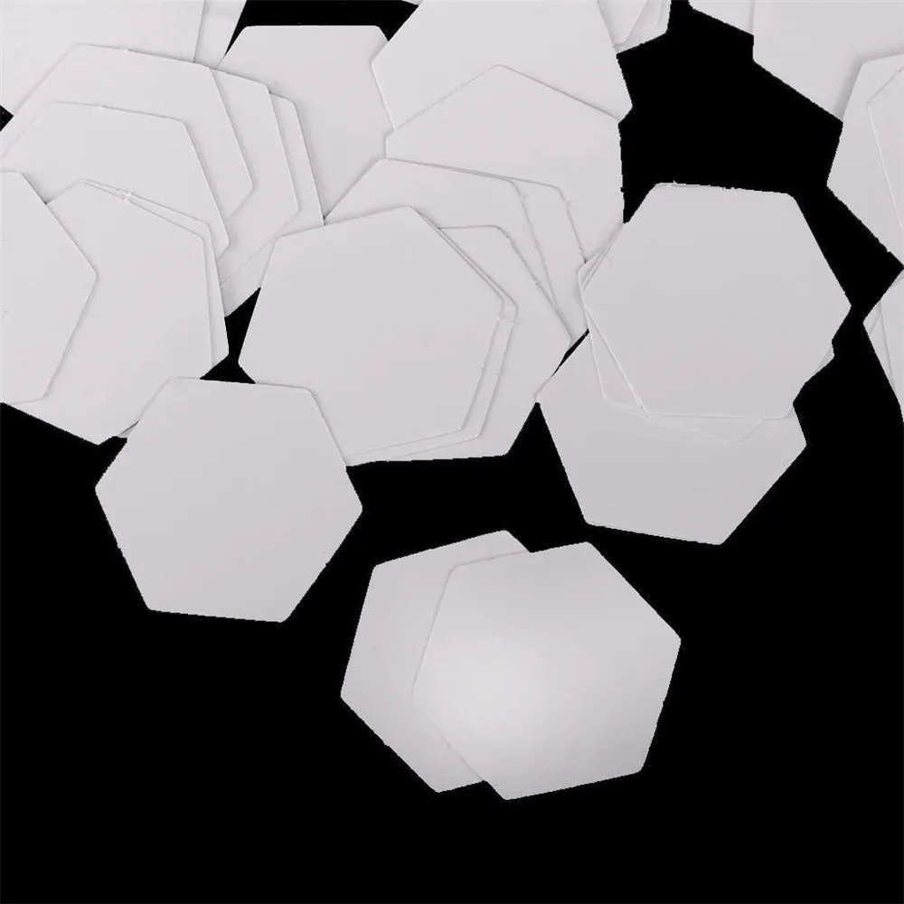 300 Stück sechseckige Papierquilt-Vorlagen, Papierstück, DIY-Patchwork, 12 mm, 22 mm, 26 mm – Detail 4