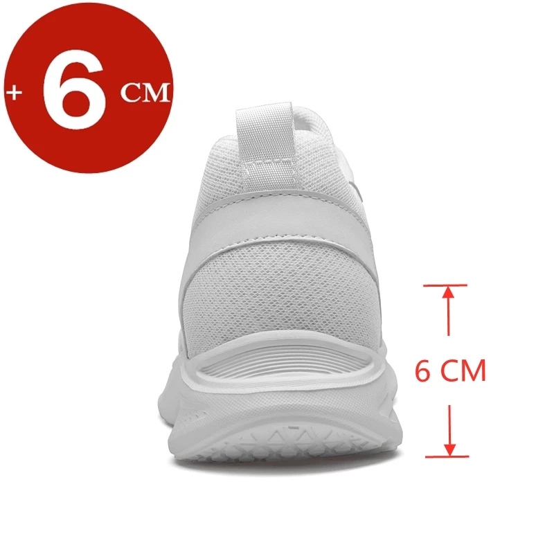 Men Sneakers Height Increase Shoes Heightening Shoes Elevator Shoes for Men Height Increase Insole 6CM Shoes Tall Man Shoes