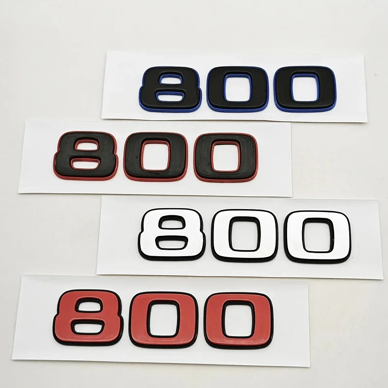 3D ABS Car Styling Logo 800 Decorative Emblem Badge Decal For Mercedes Benz W464 G500 G63 BRABUS G700 G800 900 Rocket Edition