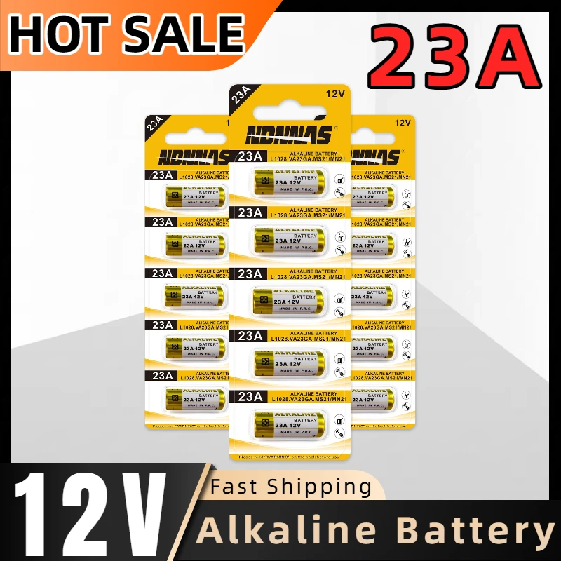 5-30Pcs 12V 23A Alkaline Dry Battery Bulk Pack A23 A23S E23A  Power Supply for Remote Controls Doorbell Toys Electronic Devices