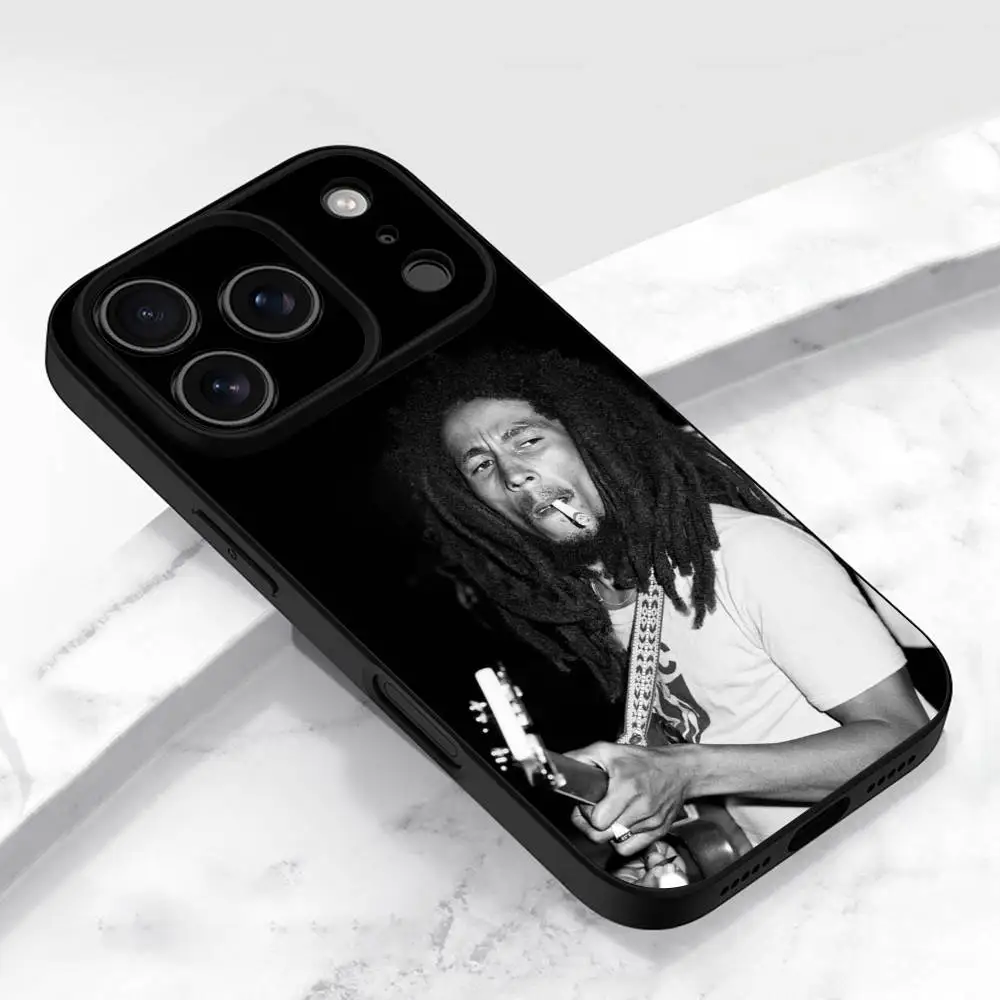 Чехол для телефона B-Bob Marley Exodus для iPhone 17,16,15,14,13,12,11,Pro,Max,Plus,E,Air,Mini Защитный черный чехол