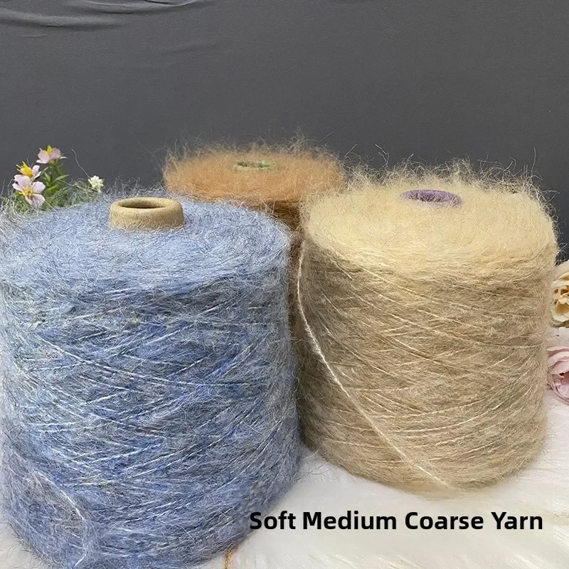 Soft Medium Woolen Cashmere Yarn for Hand Knitting Scarf Sweater Hat Hook Needle Barley Harvest DIY Craft Chinese Origin