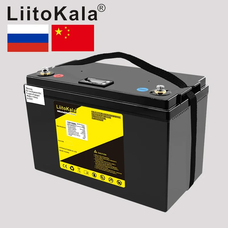 LiitoKala 12V 100Ah 120Ah 150Ah LiFePO4 Battery 12.8V Power Battery For RV Campers Golf Cart Off-Road Off-Grid Solar Wind