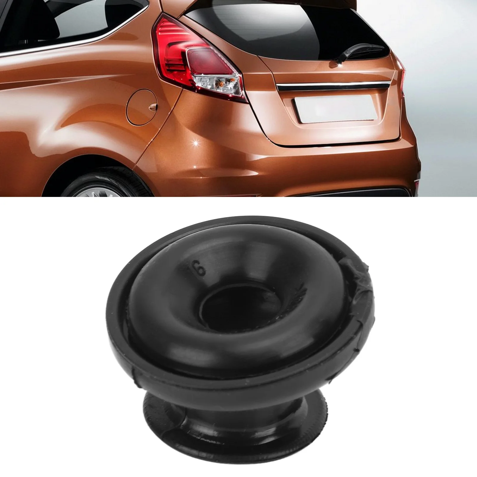 Rear Window Wiper Grommet Plug Black Rubber 1701120 Replacement For Ford Fiesta 2016‑2022