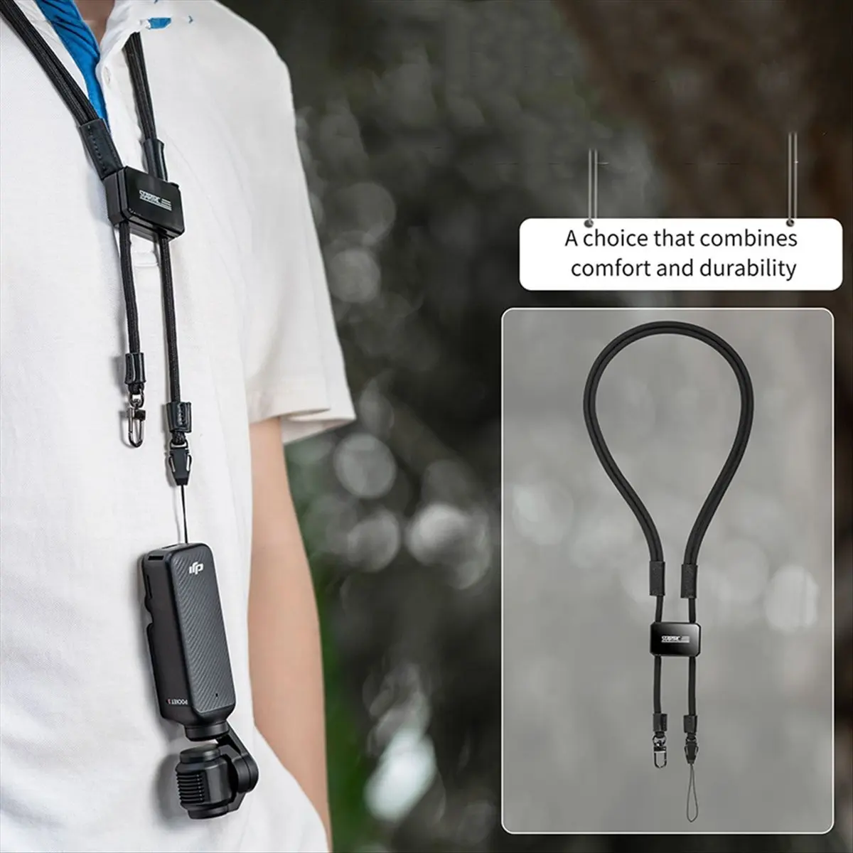 

Ремешок M85K для Pocket3/AVATA2, ремешок с защитой от потери, регулируемый аксессуар для ремешка с защитой от потери