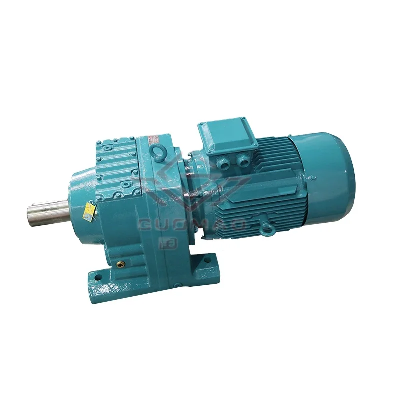 GUOMAO Reducer GR137 30kw  Helical Geared Motor for Hoisting Gears