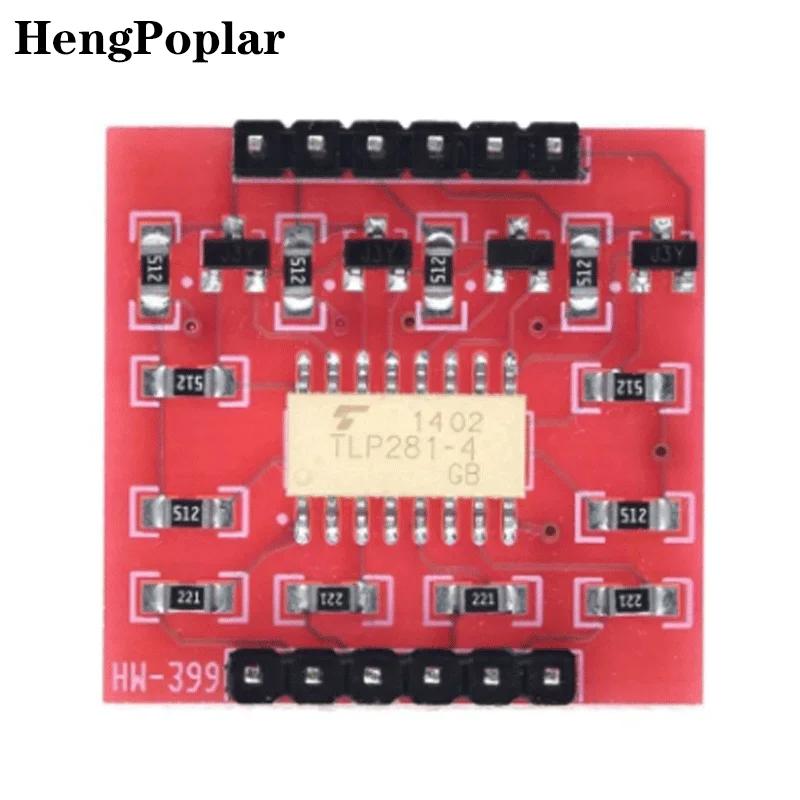 Imagem -03 - Opto-isolador de Canais ic Módulo para Placa de Expansão Arduino Isolamento Optoacoplador de Alto e Baixo Nível 100 Pcs Tlp281