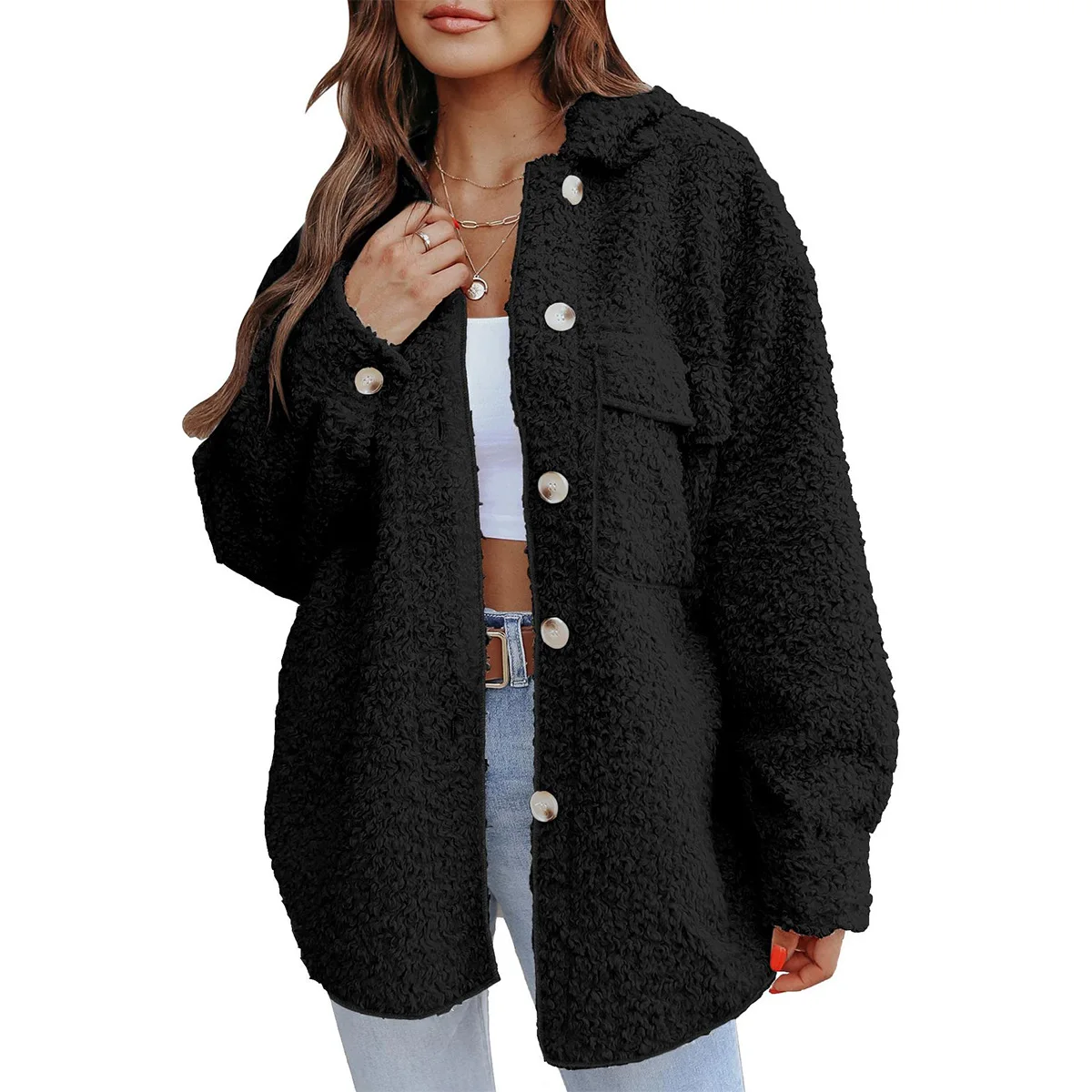 The new hot style cloth dress warm jacket winter 2022 teddy wool fleece jackets