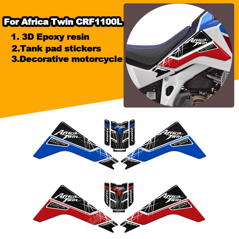

Для Honda Africa Twin CRF1100 CRF 1100 L Adventure ADV наклейки на мотоцикл, боковая панель обтекателя, накладка на топливный бак, наклейки, защита