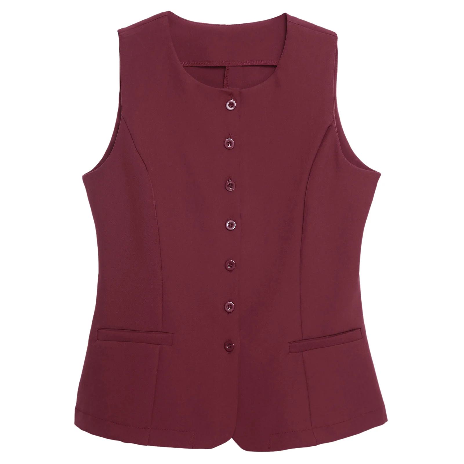 سترة عمل للنساء بدون أكمام صدريات رسمية سترات على الطراز الكوري صدرية بأزرار للمكتب للسيدات ملابس عمل للتنقل